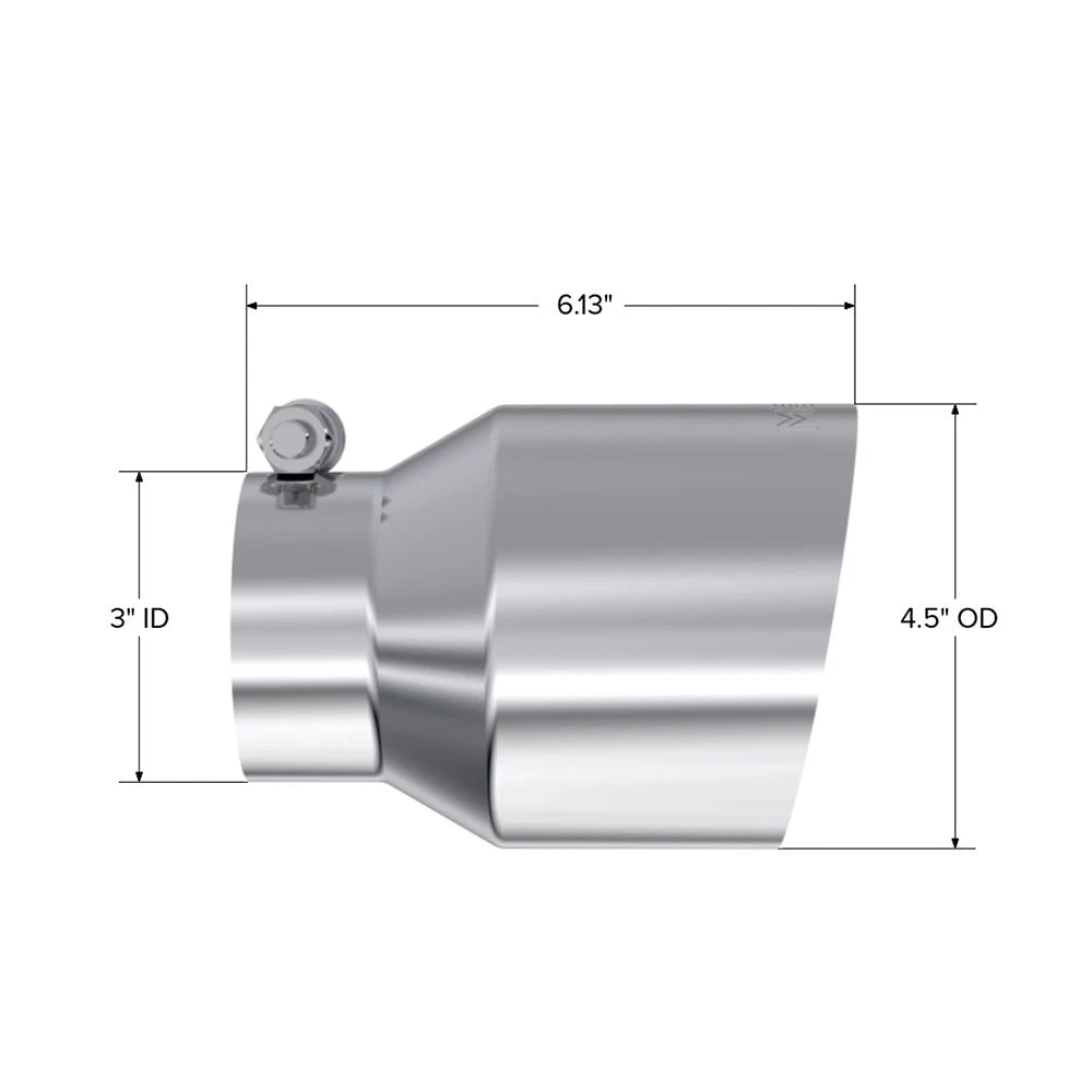 MBRP Single Wall Angle Cut 5-Inch Outlet | Universal (T5180)