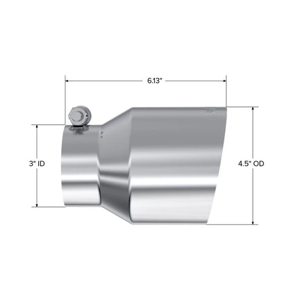 MBRP Single Wall Angle Cut 5-Inch Outlet | Universal (T5180)