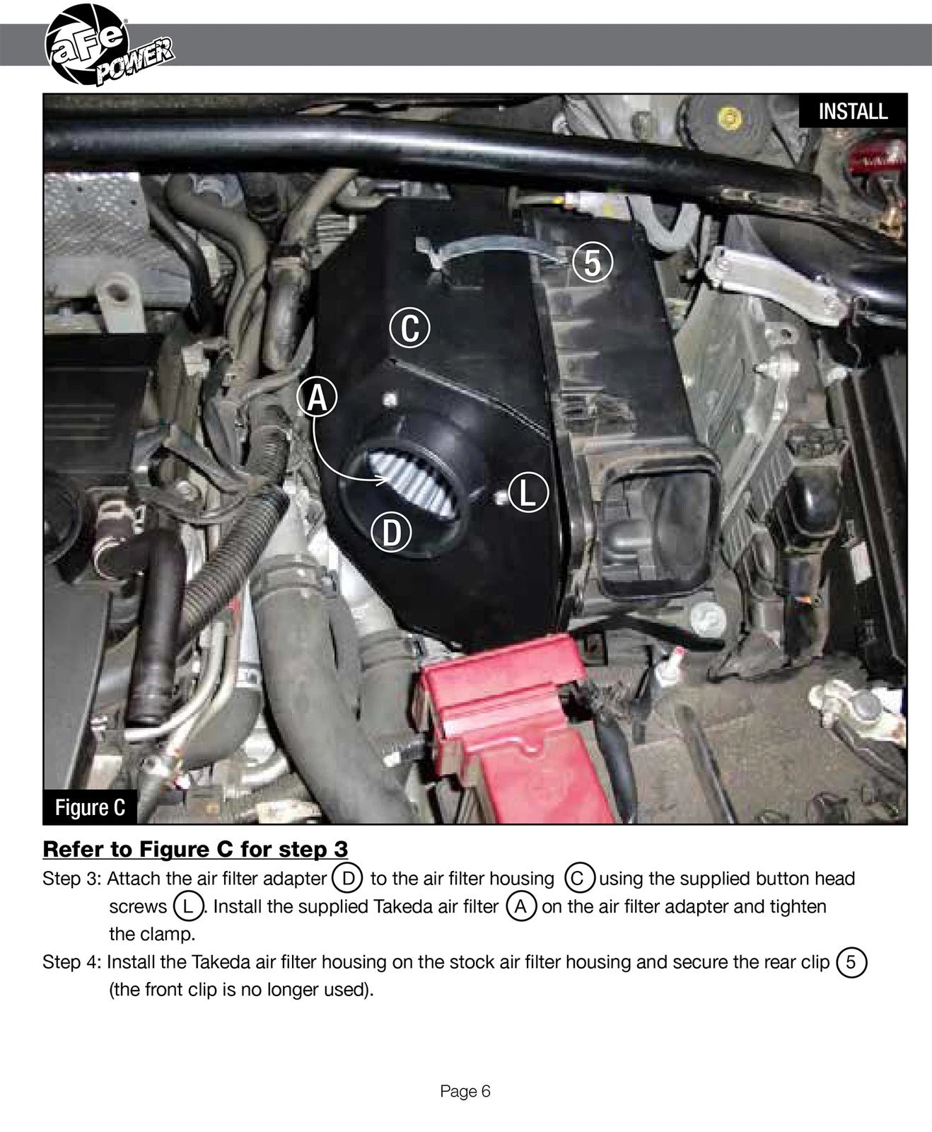 aFe Takeda Stage-2 Cold Air Intake | Mitsubishi Lancer GTS 2.4L (09-11) (TR-4203P)