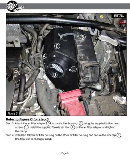 aFe Takeda Stage-2 Cold Air Intake | Mitsubishi Lancer GTS 2.4L (09-11) (TR-4203P)