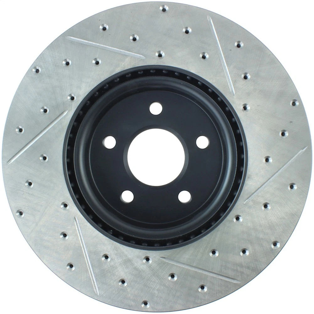 StopTech 127.39038R Front Right Drilled Brake Rotor for 13-18 Focus / 04-12 S40