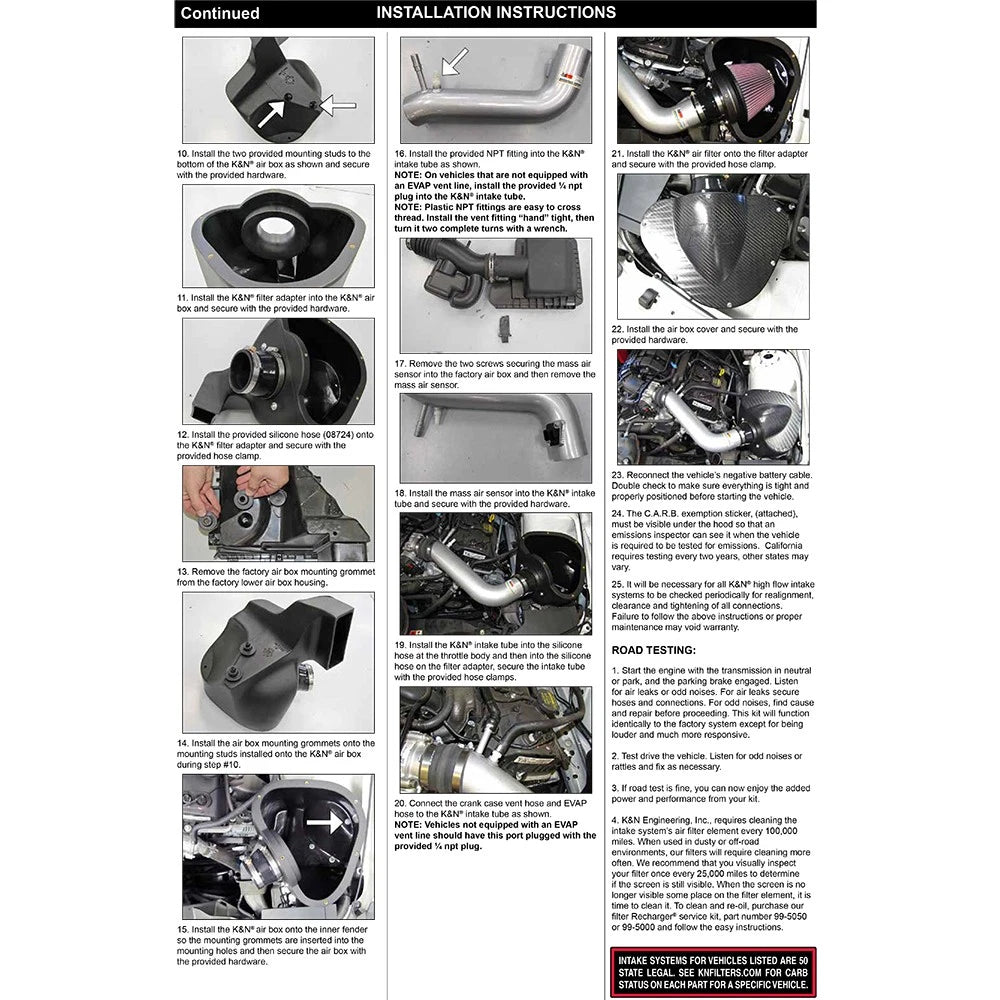 K&N Typhoon Cold Air Intake | Ford Mustang (11-12) 3.7L V6 (69-3529TP)