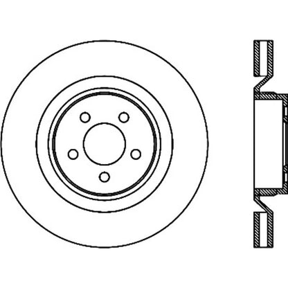 StopTech 127.63063R Front Right Drilled Slotted Brake Rotor for 2006-19 Charger