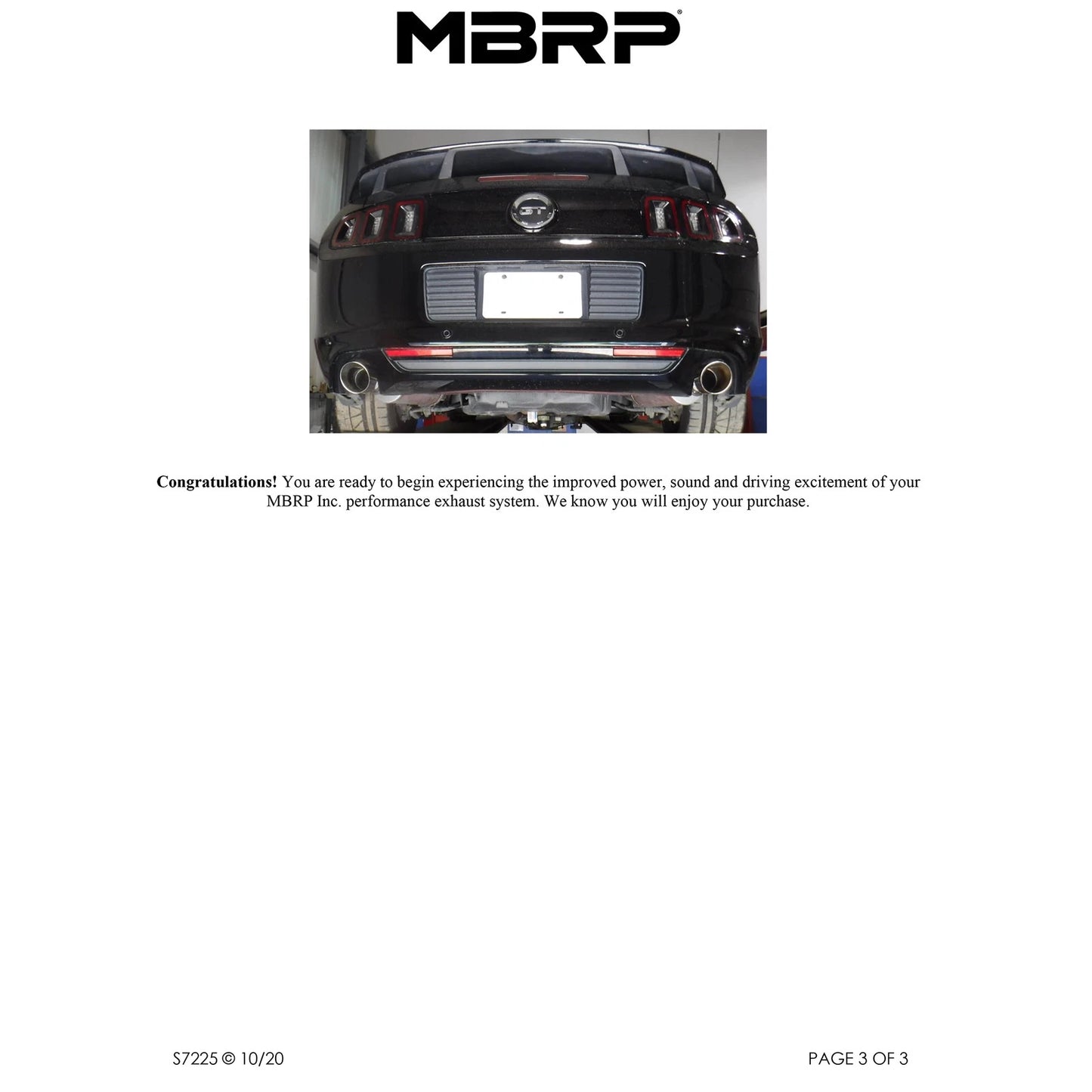 MBRP 3in Dual Alum Split Rear Muffler | Ford Mustang GT 5.0 (11-14) (S7225AL)