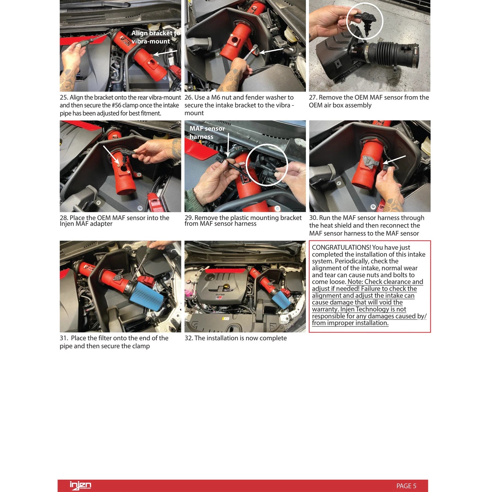 Injen Short Ram Cold Air Intake | Toyota GR Corolla (22-26) 1.6L Turbo (SP2082WB)