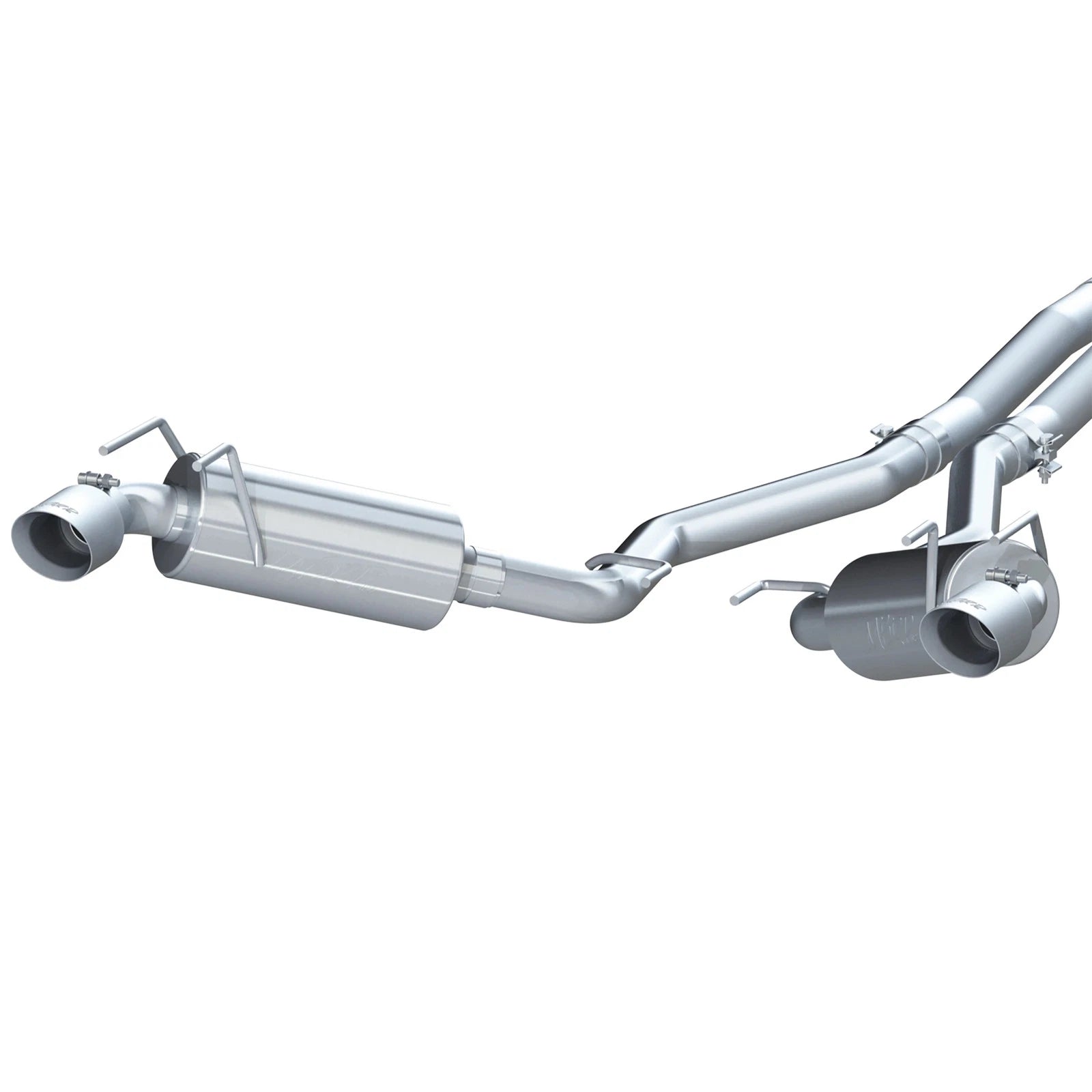 MBRP 2.5in. Dual Cat-Back Exhaust w/ Round Tips | Chevrolet Camaro V6 3.6L (2010) (S7020304)