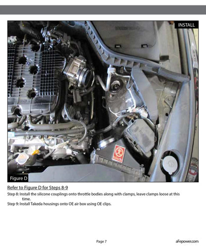 aFe Takeda Stage-2 Pro DRY S Intake System | Infiniti Q50 (14-15) (TR-3019B-D)