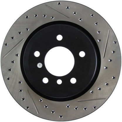 Stoptech Slotted And Drilled Rear Brake Rotor | 2006 BMW 330 and 2007-2009 BMW 335 (127.34080L)