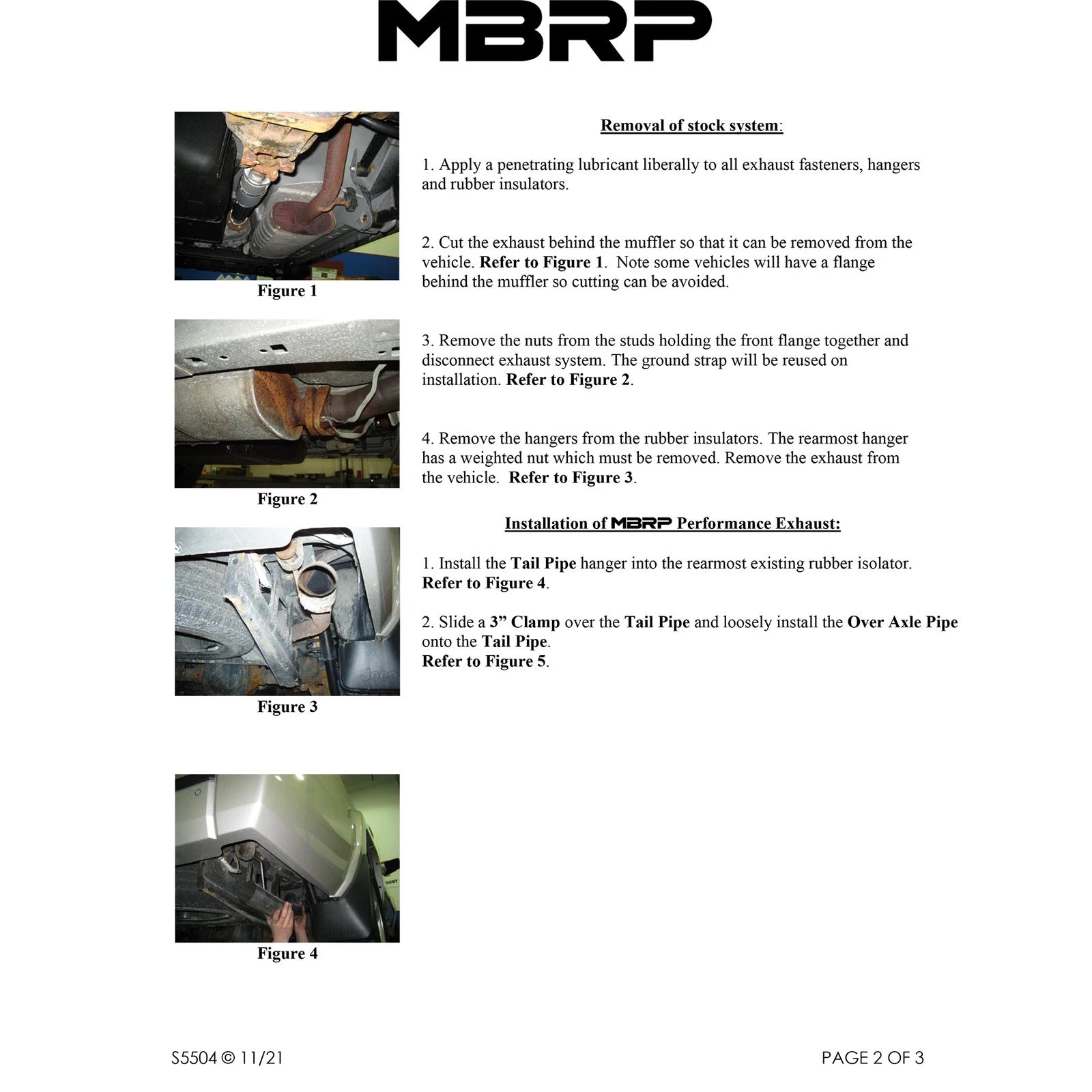 MBRP 3in. Cat-Back Single Rear Exit Exhaust | Jeep Commander 2006-08 4.7L / 5.7L Hemi (S5504409)
