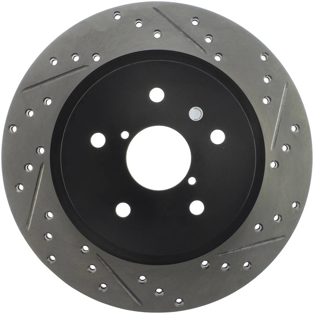 Stoptech Sport Slotted And Drilled Rear Brake Rotor | 2016-2017 Subaru WRX (127.47037L)