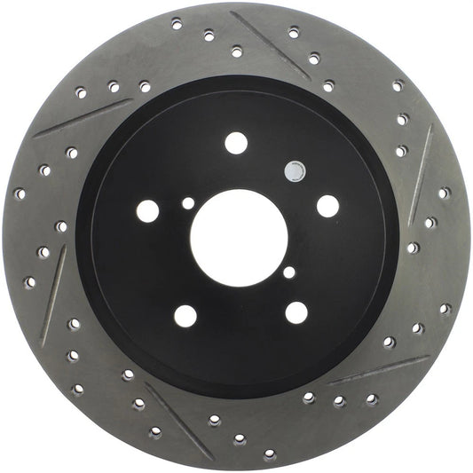 Stoptech Sport Slotted And Drilled Rear Brake Rotor | 2016-2017 Subaru WRX (127.47037L)