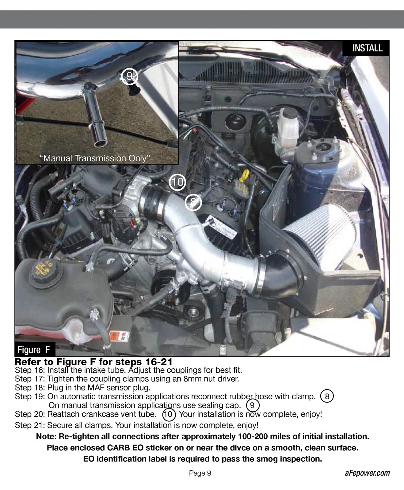 aFe Magnum FORCE Stage-2 Cold Air Intake | Ford Mustang V6 3.7L (11-14) (54-12102-P) (SPF5412102-P)