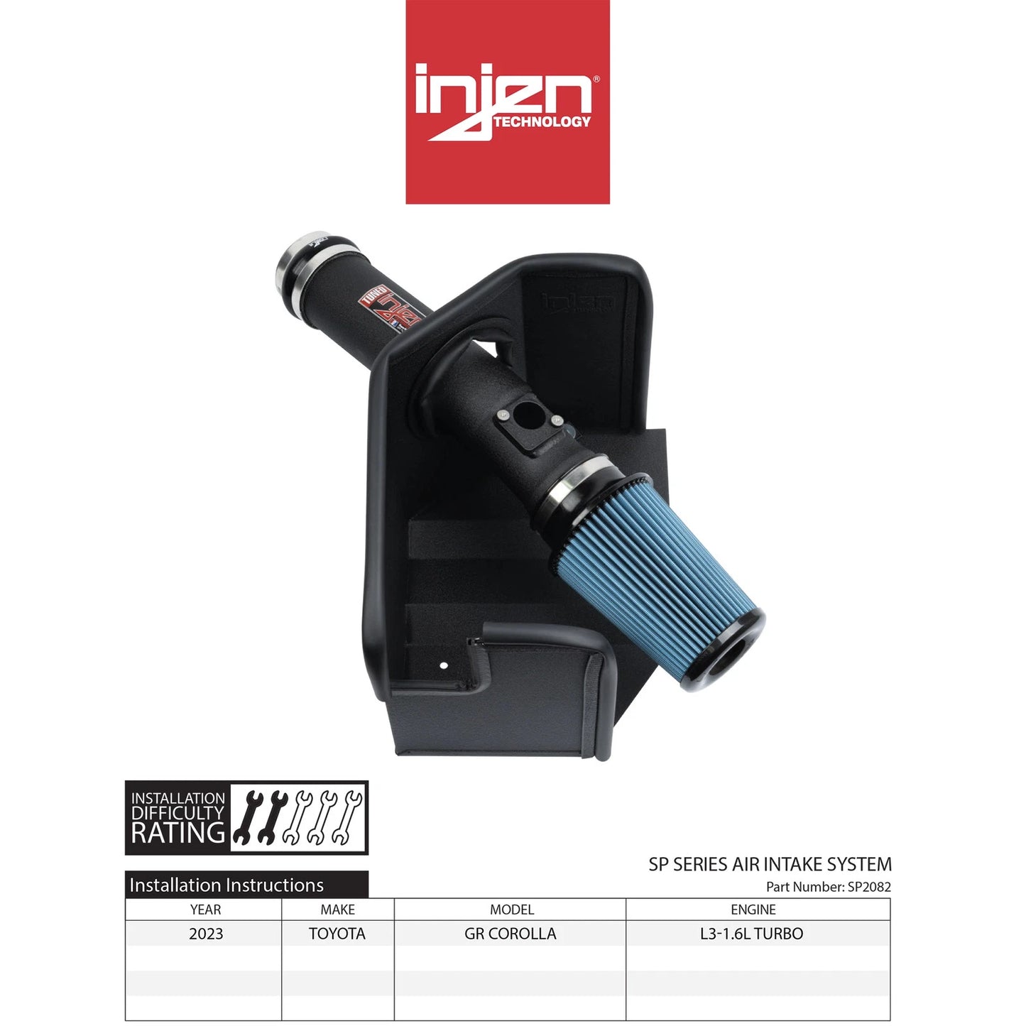 Injen 1.6L Turbo Short Ram Cold Air Intake | Toyota GR Corolla (22-26) (SP2082WR)