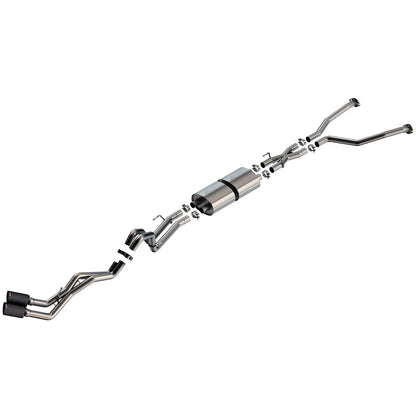 Borla 22-24 Toyota Tundra 3.4L V6 Hybrid Ext. Cab/STD Bed 145.7in WB ATAK Cat-Back | Toyota Tundra (22-24) (CFBA)