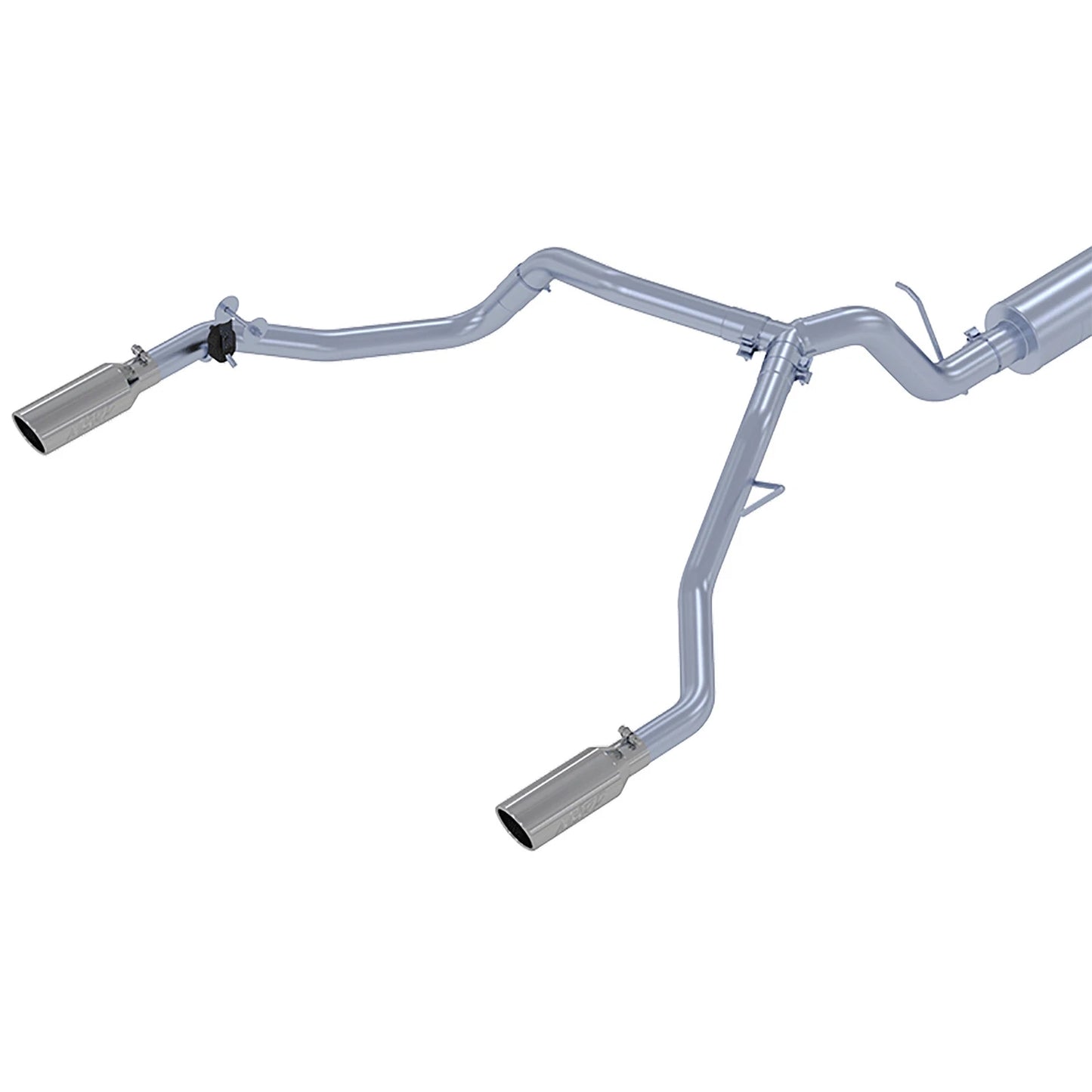 MBRP 3in D&S Cat-Back Exhaust w/ Dual Split & 4in OD Tips | Ford Ranger 19-23 (S5223304)