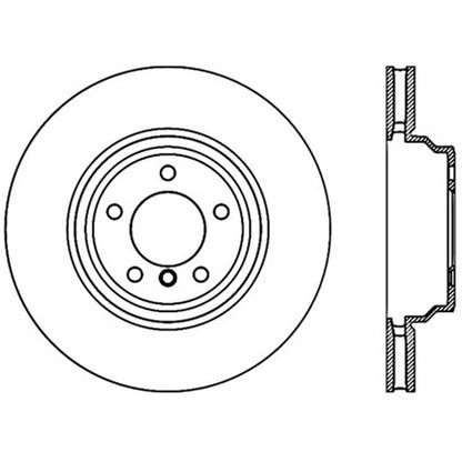 Stoptech Slotted And Drilled Brake Rotor | 2007-2009 BMW 335i (127.34093L)