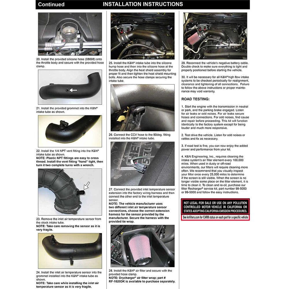 K&N 09-10 Dodge Ram 1500 PickUp V8-5.7L AirCharger Performance Intake | Dodge Ram 1500 (09-10) (63-1561)