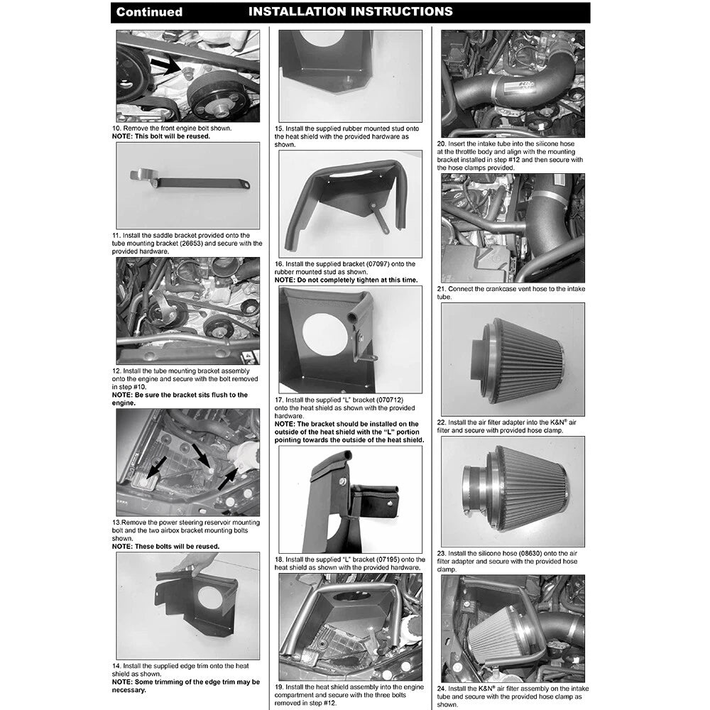 K&N 07 Jeep Wrangler V6-3.8L Performance Intake Kit | Jeep Wrangler (07) (57-1553)