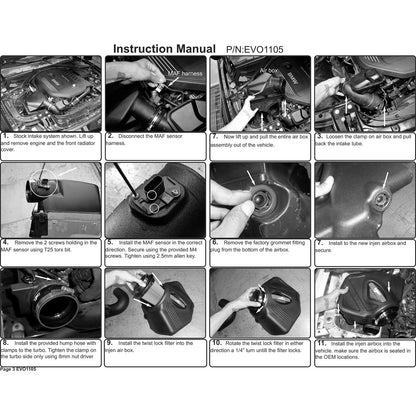 Injen Evolution Intake | BMW 340/440/M140/M240 3.0T (11-19) (EVO1105)