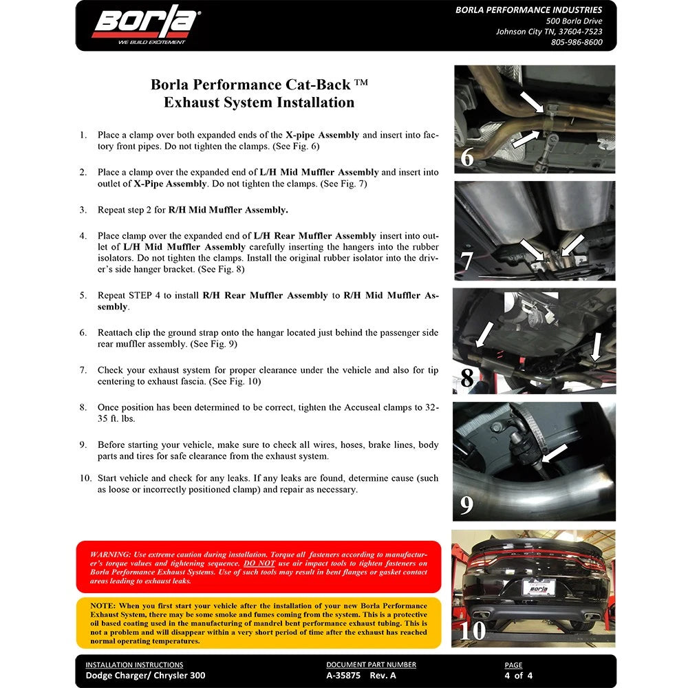 Borla Cat-Back Exhaust System - ATAK | Multiple Fitments (140686)