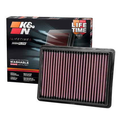 K&N 33-5069 High Flow Performance Air Filter for 2017-22 Equinox / 18-22 Terrain