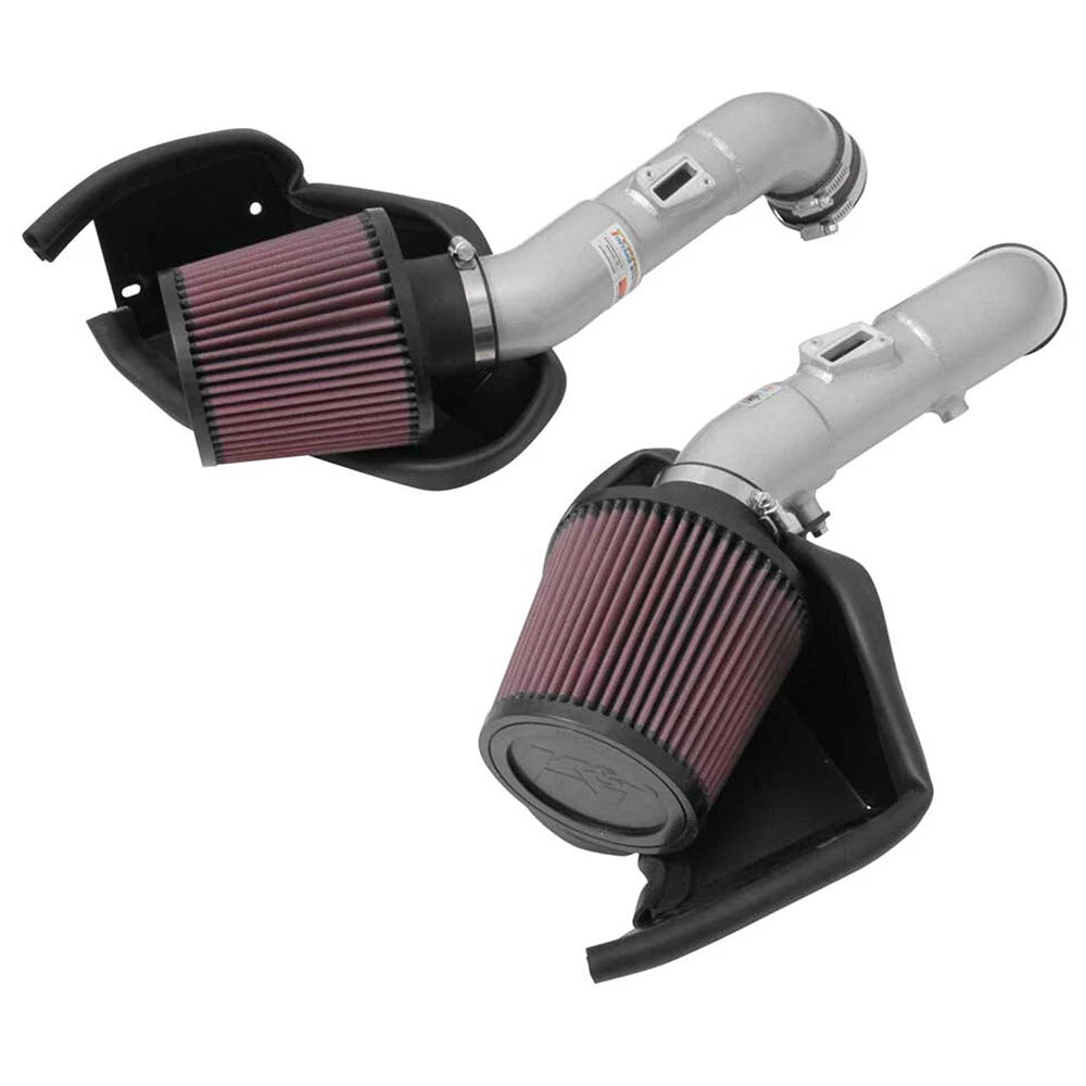 K&N Dual Silver Typhoon Short Ram Intakes | Infiniti Q50 (14-15) (69-7083TS)