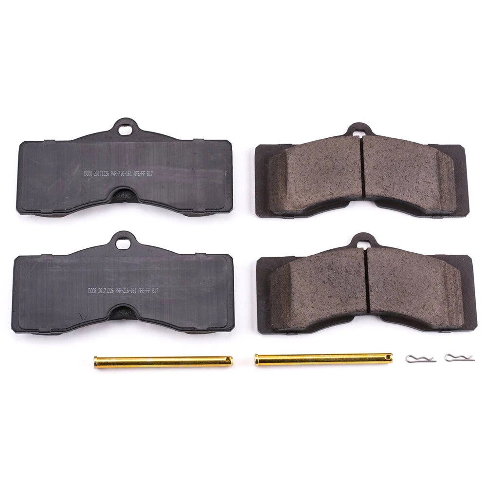 PowerStop 17-008 Ceramic Front Rear Brake Pads for 63-82 Corvette / 1969 Camaro