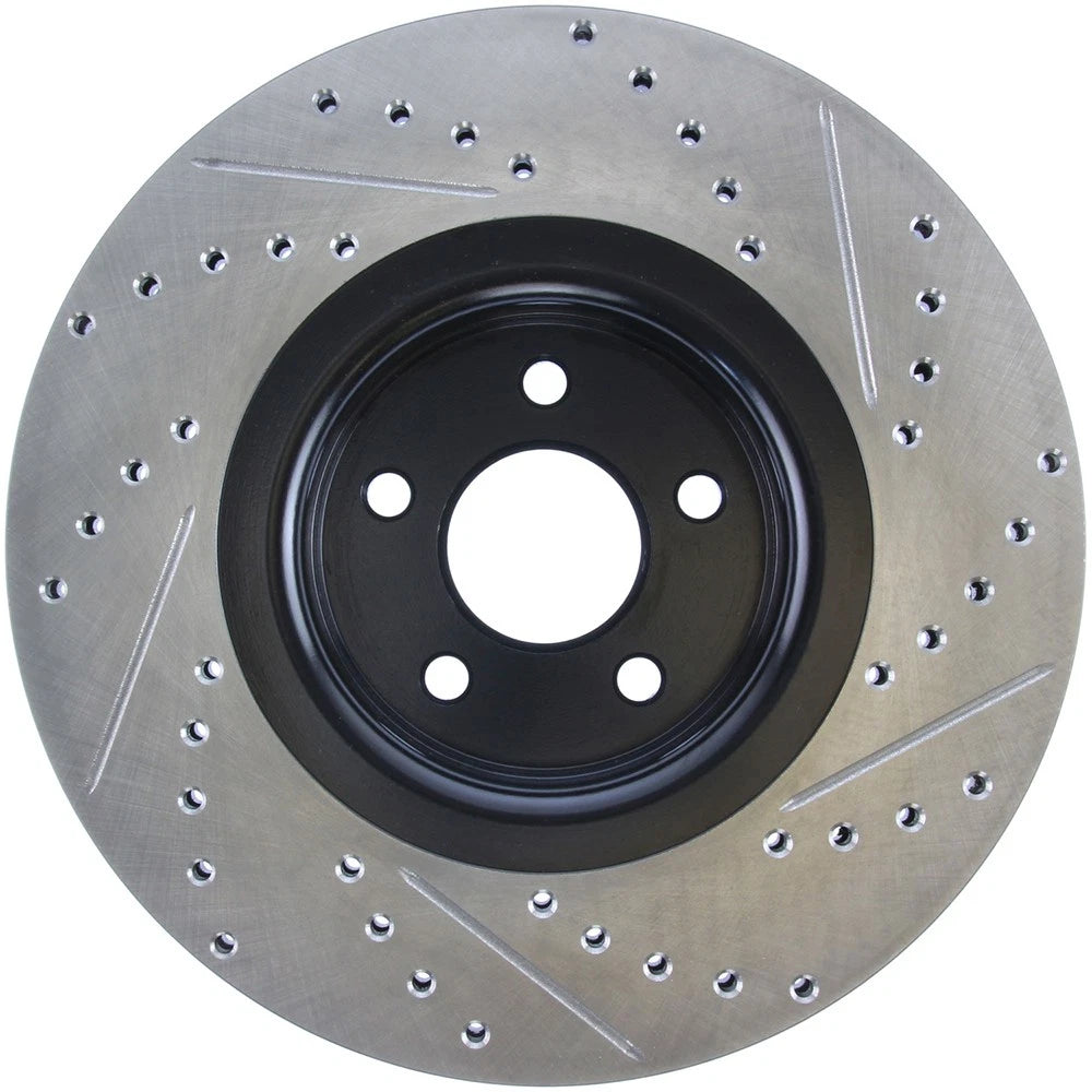 StopTech 127.65146R Front Right Drilled Disc Brake Rotor for 2013-18 Ford Focus