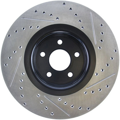 StopTech 127.65146R Front Right Drilled Disc Brake Rotor for 2013-18 Ford Focus