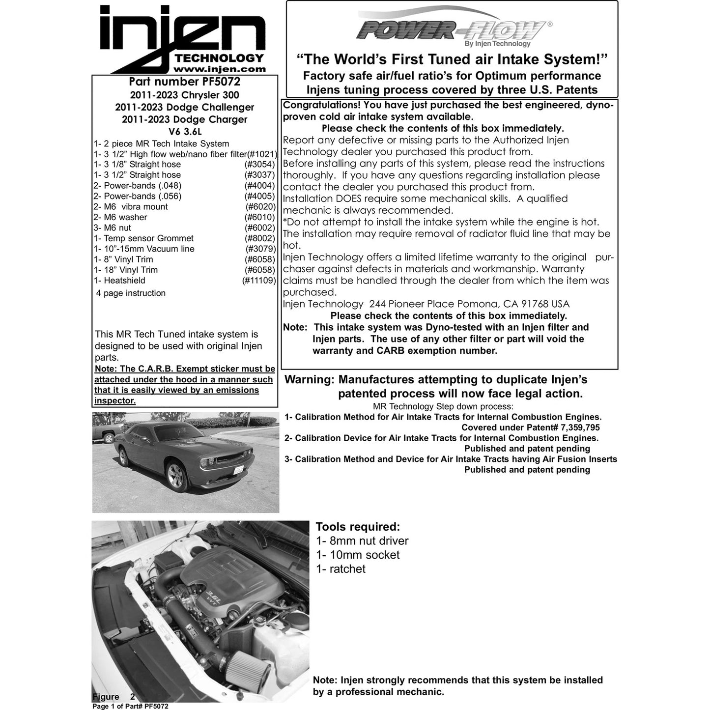Injen Cold Air Intake | Chrysler 300 & Dodge Challenger/Charger (11-19) (PF5072)