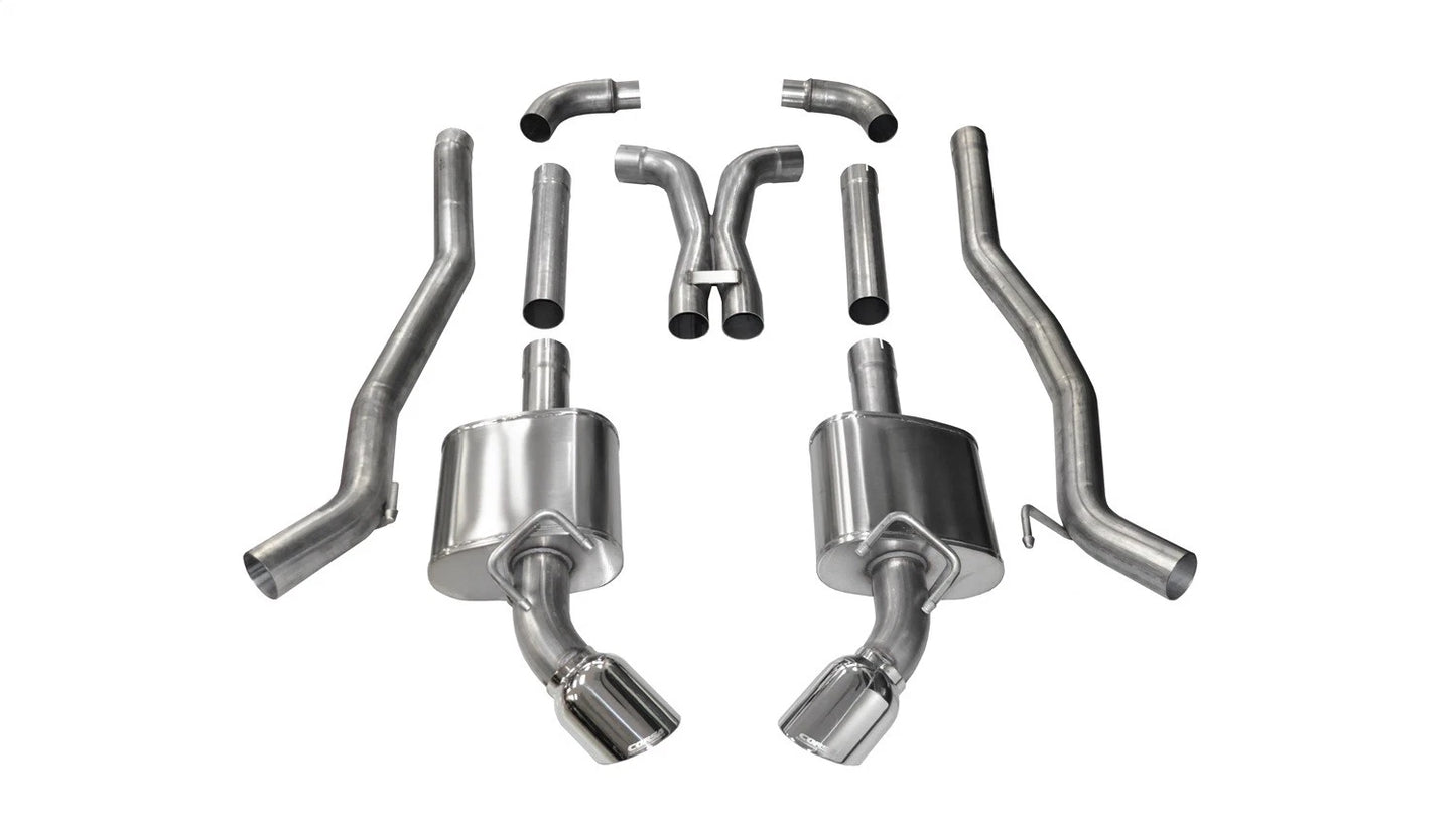 CORSA Xtreme / Cat-Back 4.5 in Single Tips | 2010-15 Camaro SS w.o GFX Coupe MT (14968)