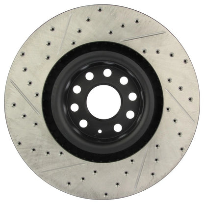 StopTech 127.33112L Front Left Drilled Brake Rotor for 08-13 Audi S3 / 09-11 CC