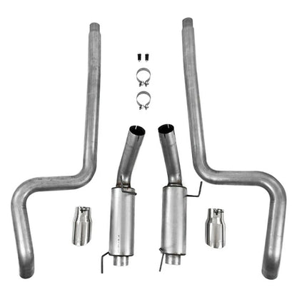 MBRP T409 4in Dual Split Rear Exhaust System Race Version | Ford Shelby GT500/GT (05-09) (S7270409)