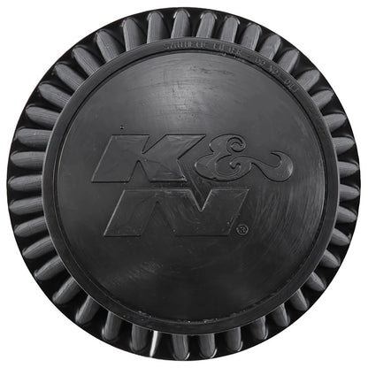 K&N RU-3101HBK Universal Round Tapered High Flow Washable Air Filter for Intake