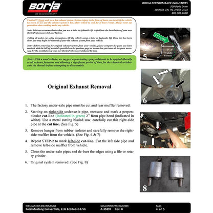 Borla Axle-Back Exhaust System - ATAK | Multiple Fitments (11939)
