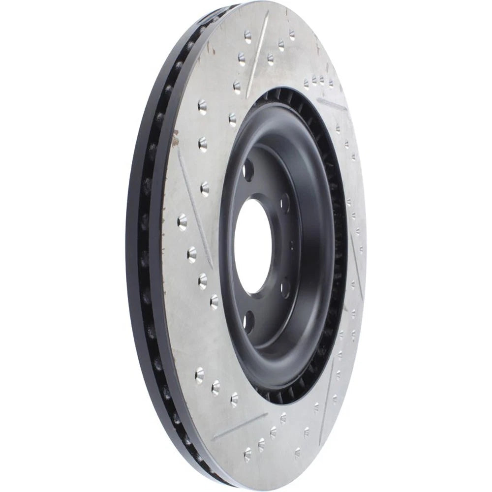 StopTech 127.33137L Rear Left Drilled Brake Rotor for 2010-19 S4 / 2015-20 Macan