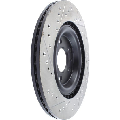 StopTech 127.33137L Rear Left Drilled Brake Rotor for 2010-19 S4 / 2015-20 Macan