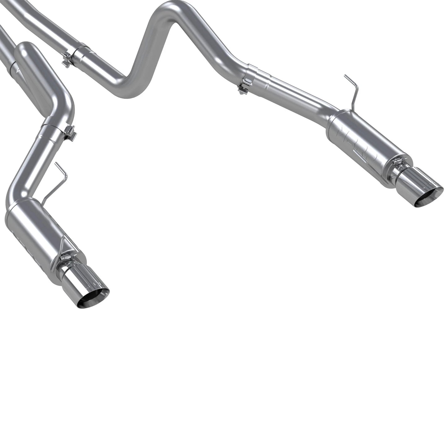 MBRP 3in Dual Split Rear Exit Race Cat-Back | Ford Mustang GT 4.6L (05-09) (S7270AL)