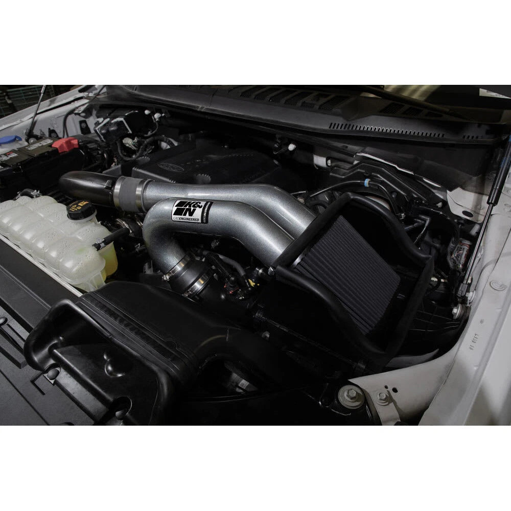 K&N Performance Air Intake System | Ford F-150 (Incl. Raptor) 2.7L/3.5L V6 (30-2617KC)