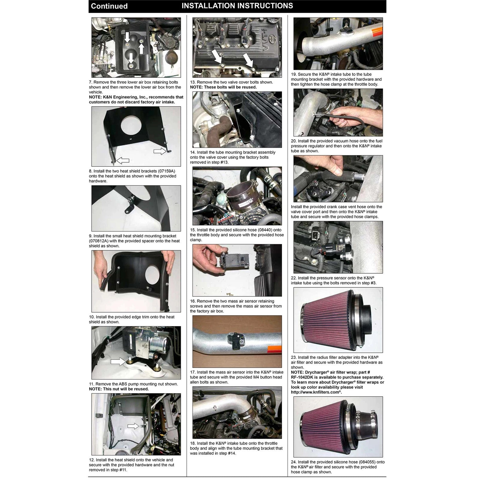 K&N High Flow Performance Kit | Toyota Tacoma (05-09) (77-9026KP)