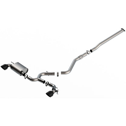 Borla ATAK Catback Exhaust | Hyundai Kona N 2.0L Turbo (22-23) Black Chrome (140926BC)