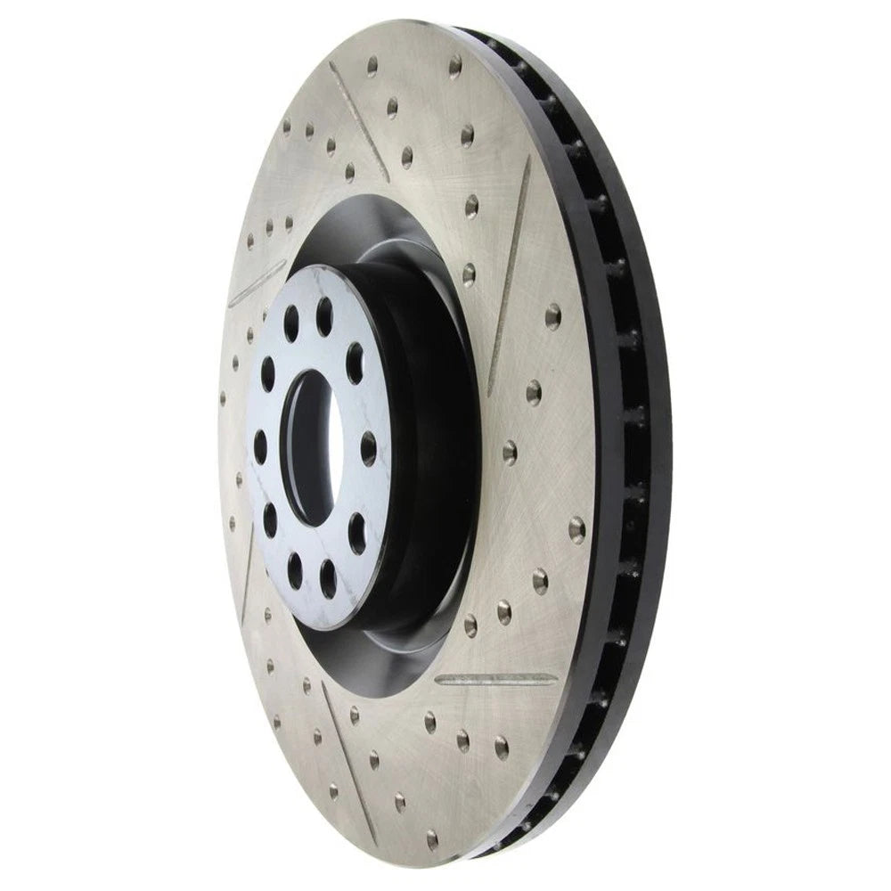 StopTech 127.33112L Front Left Drilled Brake Rotor for 08-13 Audi S3 / 09-11 CC