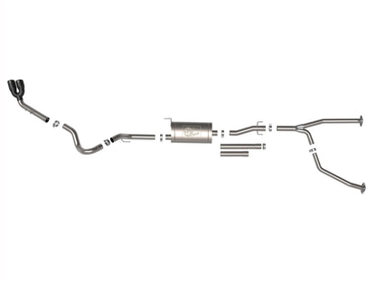 aFe Vulcan Series 2.5in to 3in SS Cat-Back Exhaust w/ Black Tip | Toyota Tundra (22) (49-36061-B)