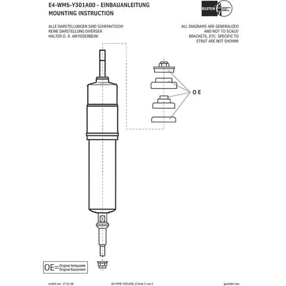 Bilstein B6 Performance Suspension Shock Absorber for 2006 BMW 325i
