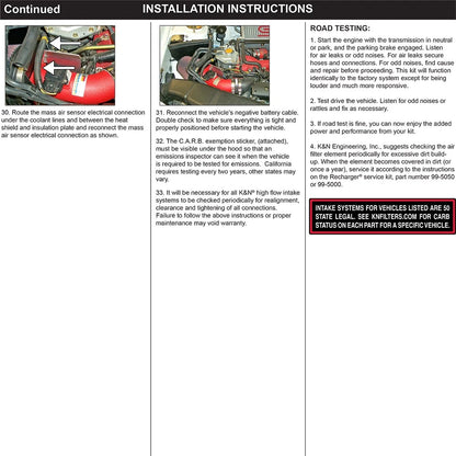 K&N Performance Air Intake System | 2000-2007 Subaru Impreza WRX / WRX STI (K&N 69-8001TS)