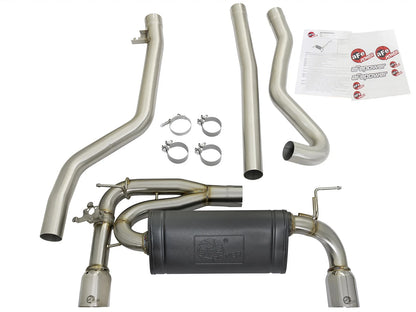 aFe SS Cat-Back Exhaust w/ Polished Tips | BMW 340i/340ix (16-17) (49-36334-P)