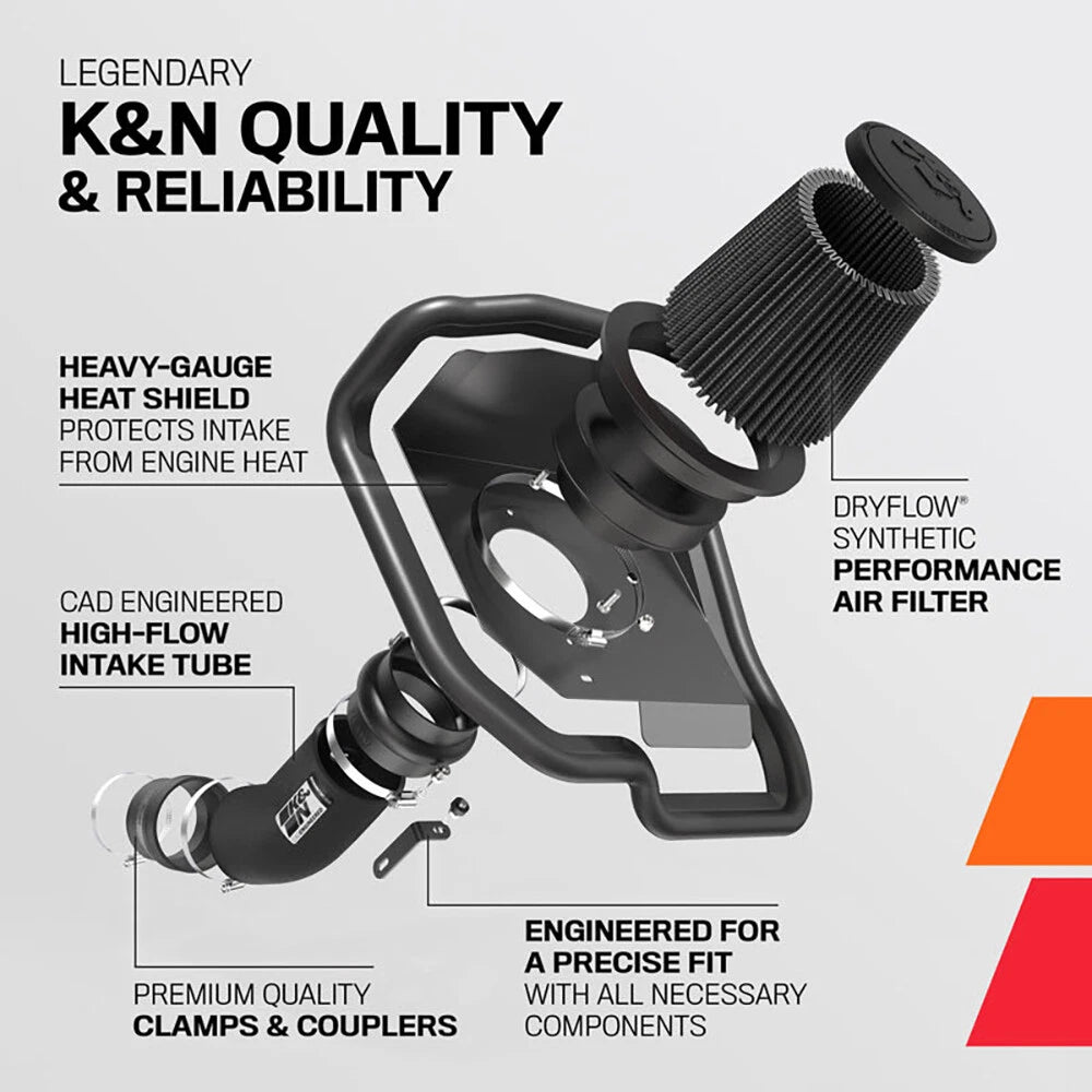 K&N Black Perf Intake Kit | Chevy Silverado 1500 / Avalanche / Suburban / GMC Yukon (71-3070)