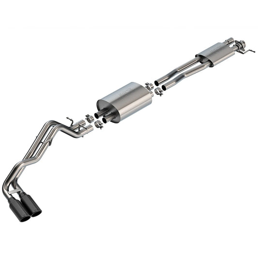 Borla 140971BC S-Type Stainless Cat Back Exhaust System for 24-25 Ranger 2.7L V6