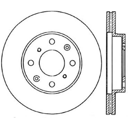 Stoptech Slotted And Drilled Brake Rotor | 1990-2000 Honda Civic (127.40023L)
