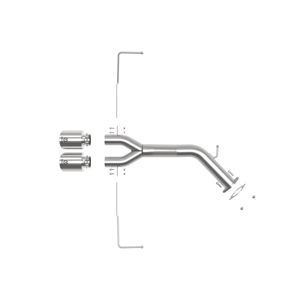 aFe Takeda 3in to 2.5in SS Axle-Back Exhaust | Hyundai Veloster 19-20 (49-37012-P)